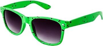 OEM Slnečné okuliare Nerd machuľa zelené, čierne sklá