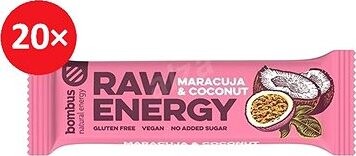 Bombus Raw Energy Maracuja & Coconut 20× 50 g