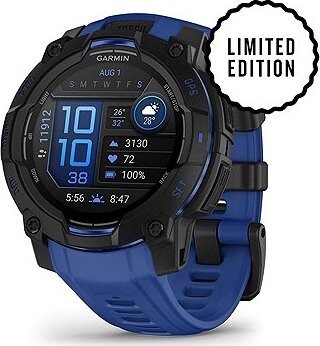 Garmin Instinct 3 45 mm AMOLED Black/Bolt Blue band