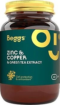 Beggs Zinc + Copper + Green tea extract 60 kapsúl