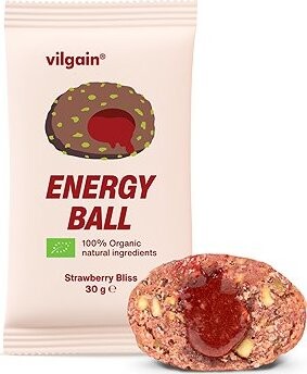 Vilgain Energy Ball BIO jahodový džem 30 g