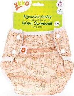 XKKO Jednoveľkostné dojčenské plavky Safari Honey Mustard