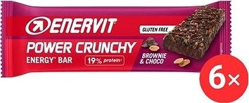 Enervit Power Crunchy Bar 6× 40 g, brownie + čokoláda