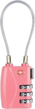 Kufryplus TSA zámok s lankom TL216 ružový