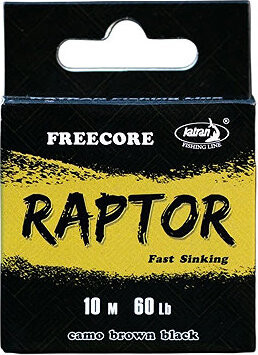 Katran Šnúrka Raptor Free Core 10 m 60 lb Camo Brown