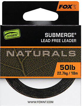 FOX Šnúrka Naturals Submerge Leader 10 m 50 lb 22,7 kg