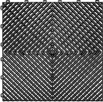 Escape6 WPC dlaždice SORG, 40 × 40 × 1,9 cm, černá, 1 ks