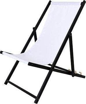 ROJAPLAST Záhradné ležadlo BAHAMA, čierne morenie, biele