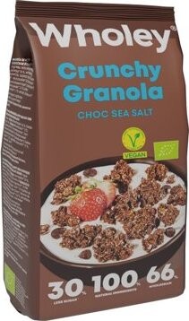 Wholey Chrumkavá granola s čokoládou a morskou soľou BIO 300 g