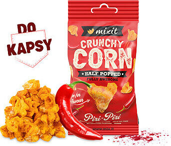 Mixit Crunchy corn – Peri Peri & Kajenské korenie do vrecka 40 g