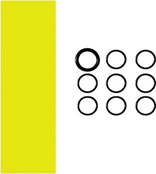 Merco Multipack 3 ks Shrink Grip koncovka na hokejku žltá