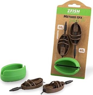 Zfish Sada kŕmidiel Method Feeder Set ZFX 30, 40 g + formička