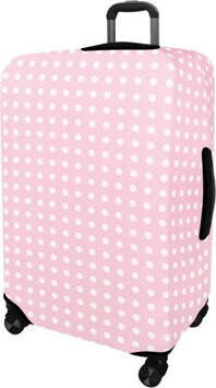 Kufryplus Obal na kufor Z52 Bodka I ružový M