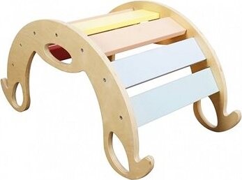 Derrson Montessori pastelová hojdačka 3 v 1