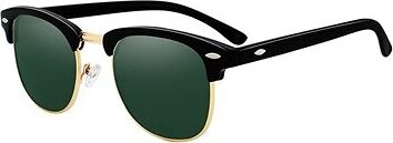 VeyRey Slnečné okuliare polorámové Hayward polarizačné čierne