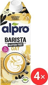 Alpro Barista ovsený nápoj bez lepku 4× 750 ml
