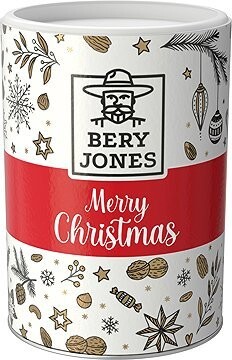 Bery Jones Vianočná zmes orechov a ovocia BIO v tubuse 300 g