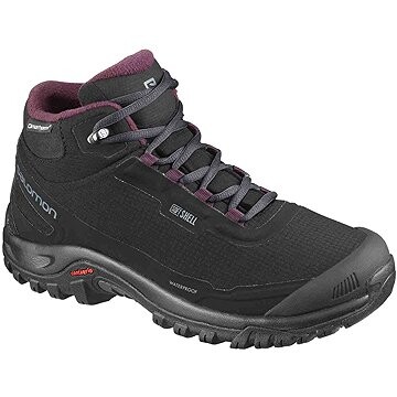 Salomon SHELTER CS WP W Black / Ebony / Wine T čierna / fialová EU 4,5 / 240 mm