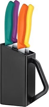 Victorinox Súprava Swiss Classic, blok s nožmi na steaky & Pizzu 5 ks farebné