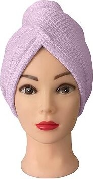 Kaptan Turban na vlasy vafle, světle fialový