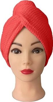 Kaptan Turban na vlasy vafle, červený