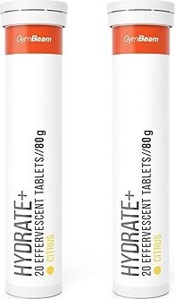 GymBeam Hydrate+ šumivé citrus 2× 20 tabliet
