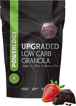 Powerlogy Upgraded Low Carb Granola Chocolate Strawberry 350 g