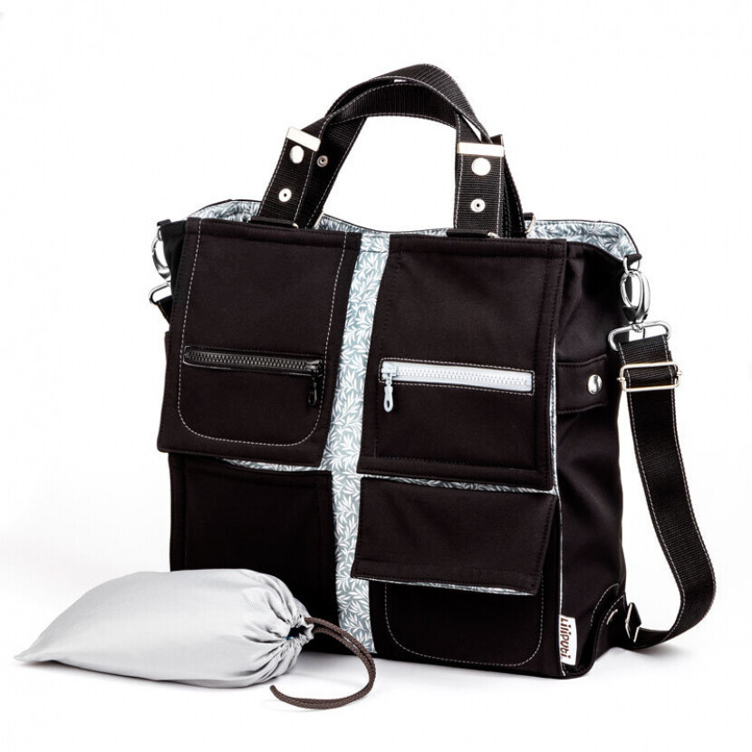 Taška Liliputi Mama Life Force - čierna-sivá