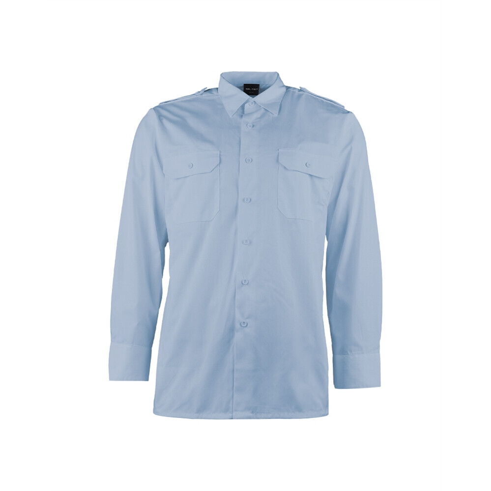 Košeľa Servis s dlhým rukávom - svetlo modrá, S