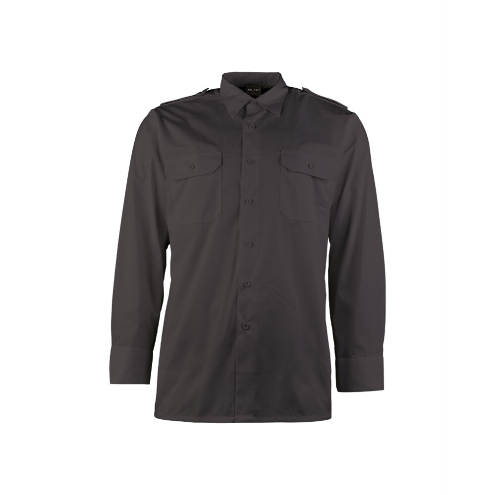 Košeľa Servis s dlhým rukávom - čierna, S