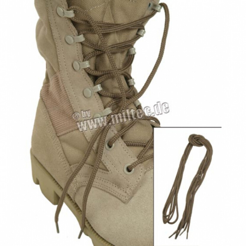 Šnúrky polyester Mil-Tec 140 cm 2 páry - coyote, 140