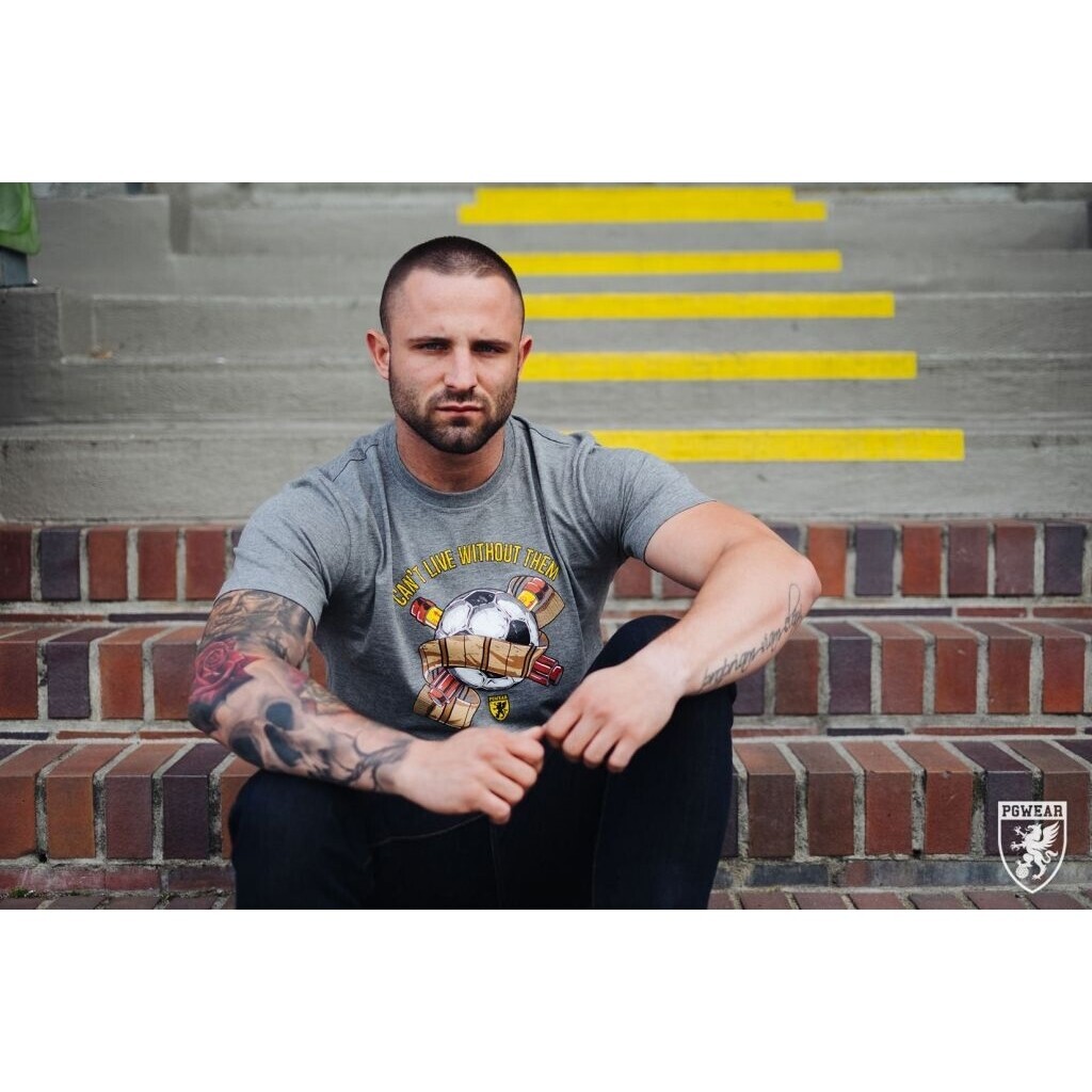 Triko PGwear Cant Live without Them - sivé, S