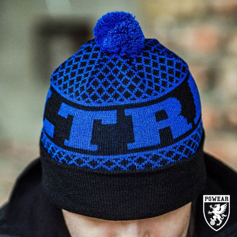 Čiapka zimná PGwear Ultras - čierna-modrá