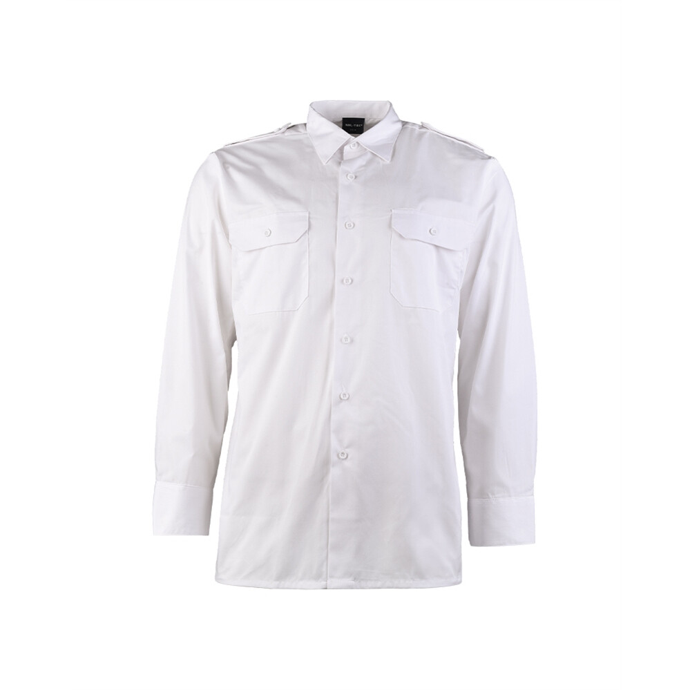 Košeľa Servis s dlhým rukávom - biela, S