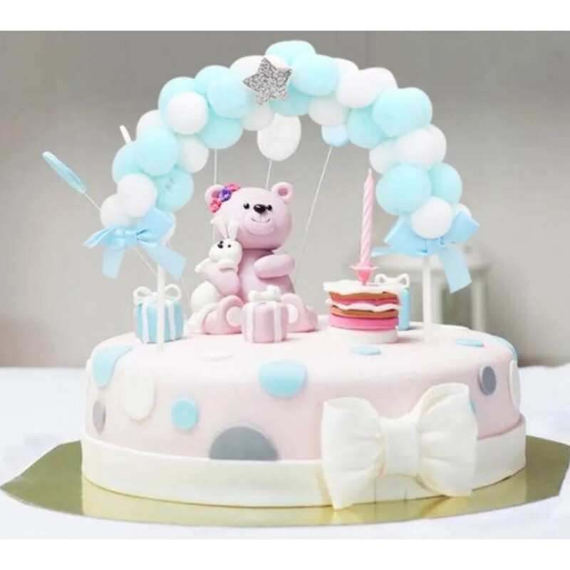 EBB54J Zápich na tortu - Mäkučký oblúk - 20cm Fialová