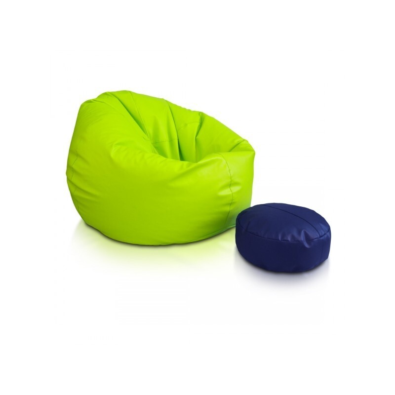 EF1013 Ecopuf Sedací vak ECOPUF - SAKWA L - ekokoža - Svetlo zelená - OBAL