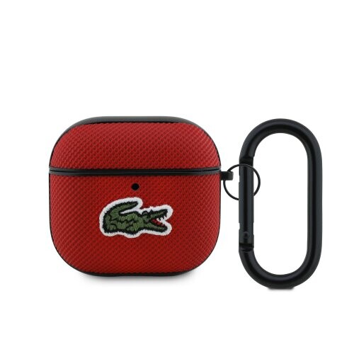 Lacoste Petit Pique Croc Logo Patch Pouzdro pro AirPods 4 Red