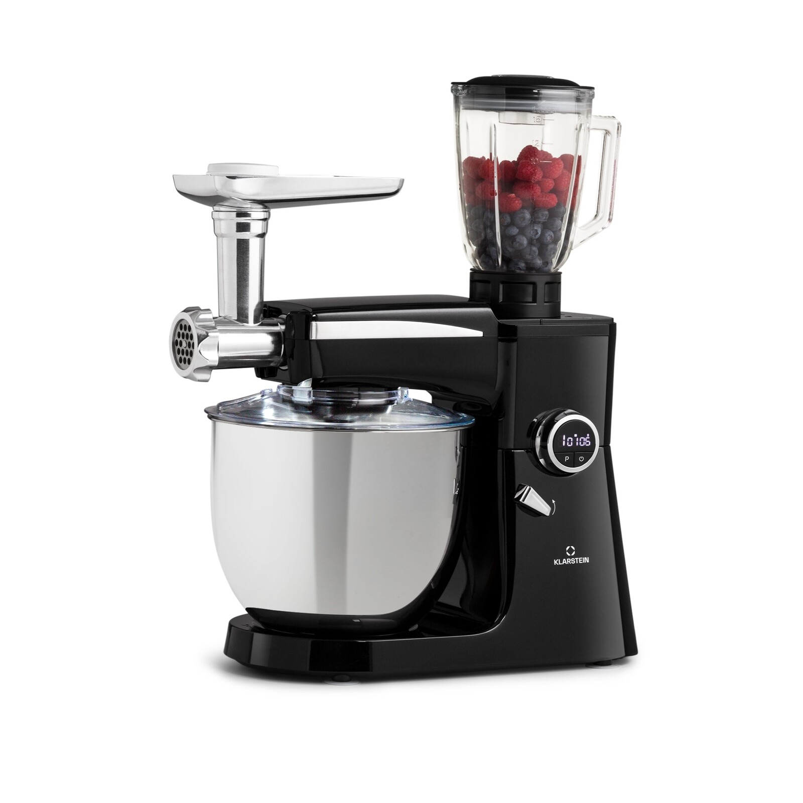 Klarstein Renata Rossa, kuchynský robot 3 v 1, 2000 W/2,7 PS, 10 l, nehrdzavejúca oceľ, bez BPA