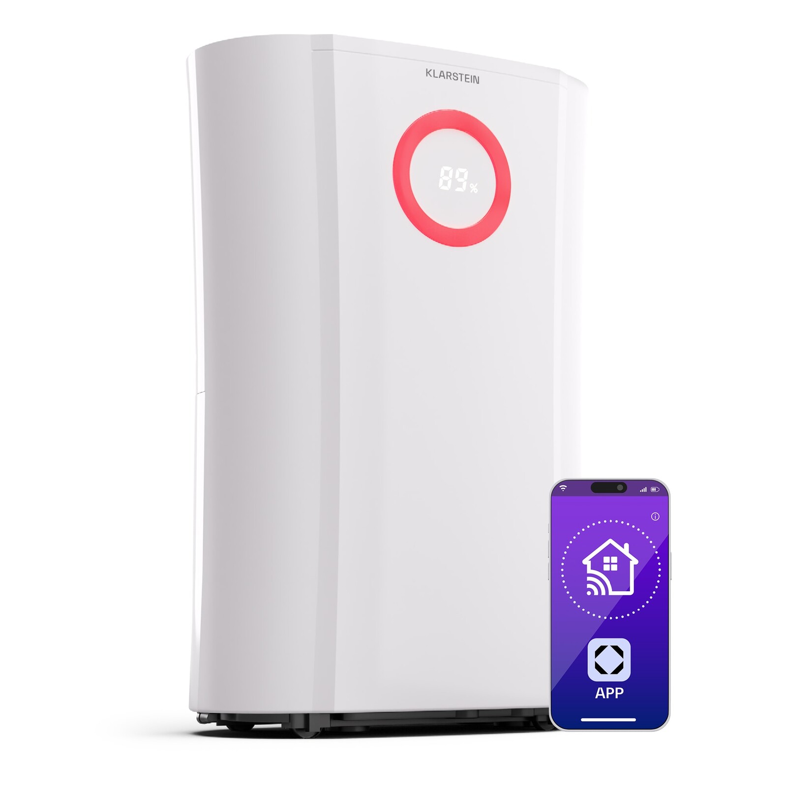 Klarstein DryFy Pro Connect 20 Smart, odvlhčovač, WiFi, kompresia, 20l/d, 20-30m²