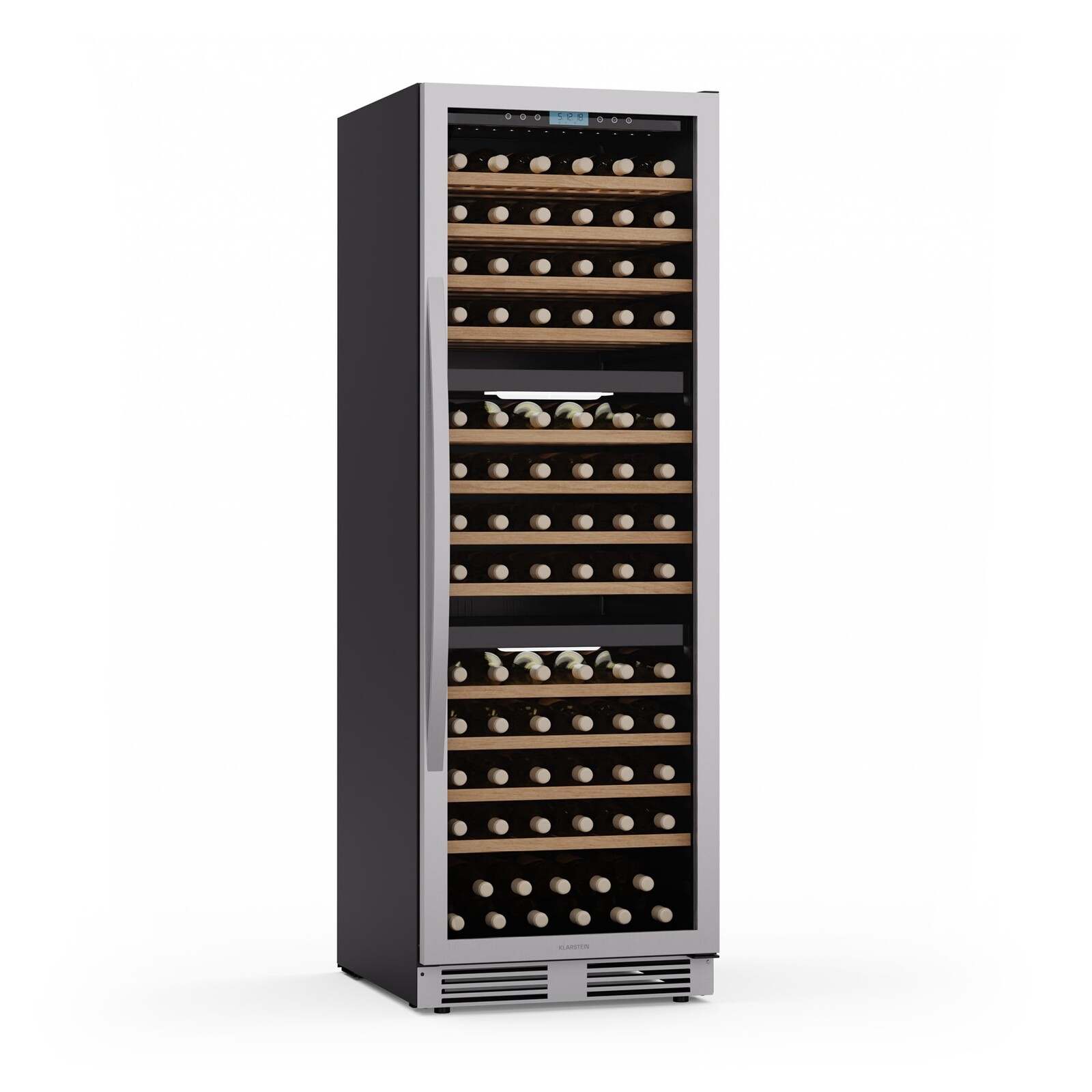 Klarstein Vinovilla Trio chladnička na víno, 143 fliaš, 3 zóny, 38 dB, 12 políc, kompresor, 413 litrov