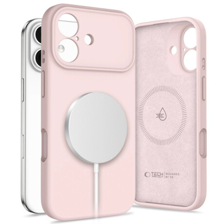 Tech-Protect Silicone MagSafe kryt na iPhone 17, ružový