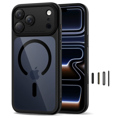 Tech-Protect MagPeak MagSafe CC kryt na iPhone 17 Pro, čierny