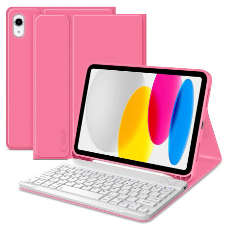 Tech-Protect SC Pen Keyboard puzdro s klávesnicou na iPad 10.9'' 10gen 2022 / 11'' 11gen 2025, ružové