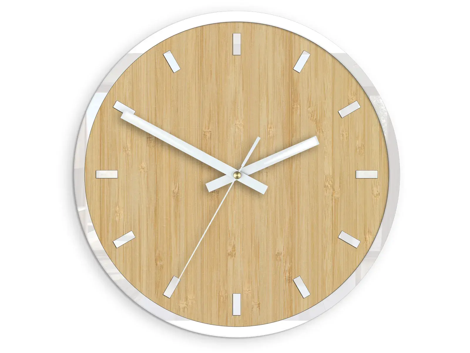 Bambusové nástěnné hodiny Bamboo 30 cm hnědé