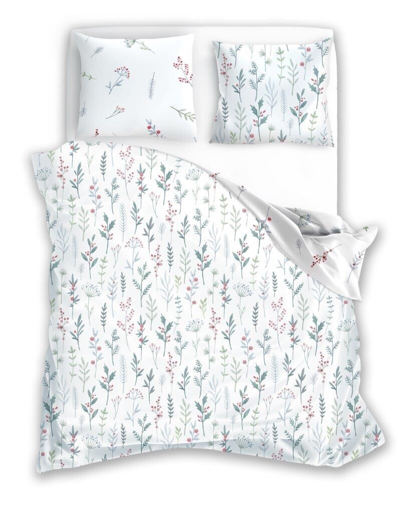 Bavlněné povlečení Primavera 002 160x200 cm + 2x 70x80 cm bílé/vícebarevné