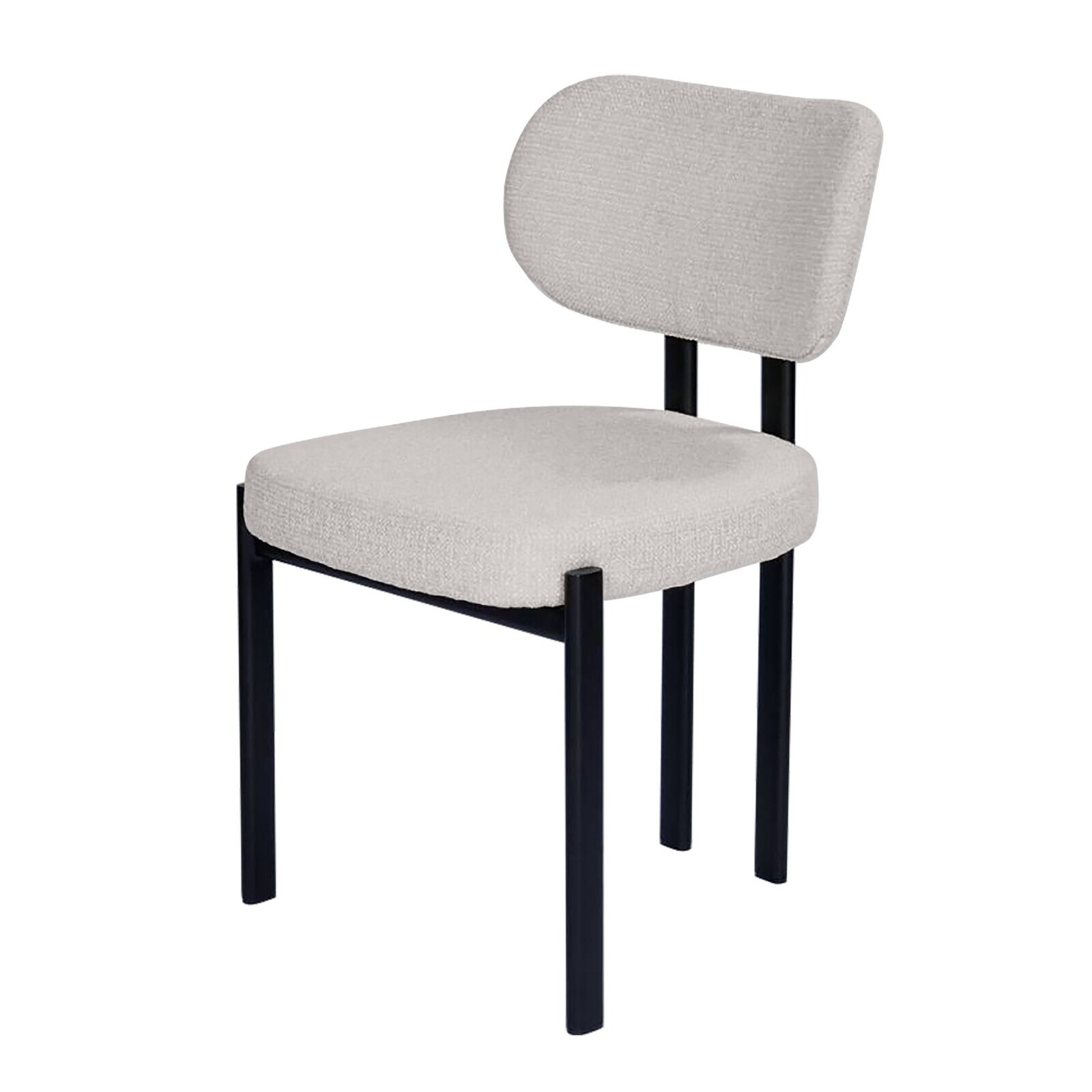 Designová jídelní židle Flare béžová/černá