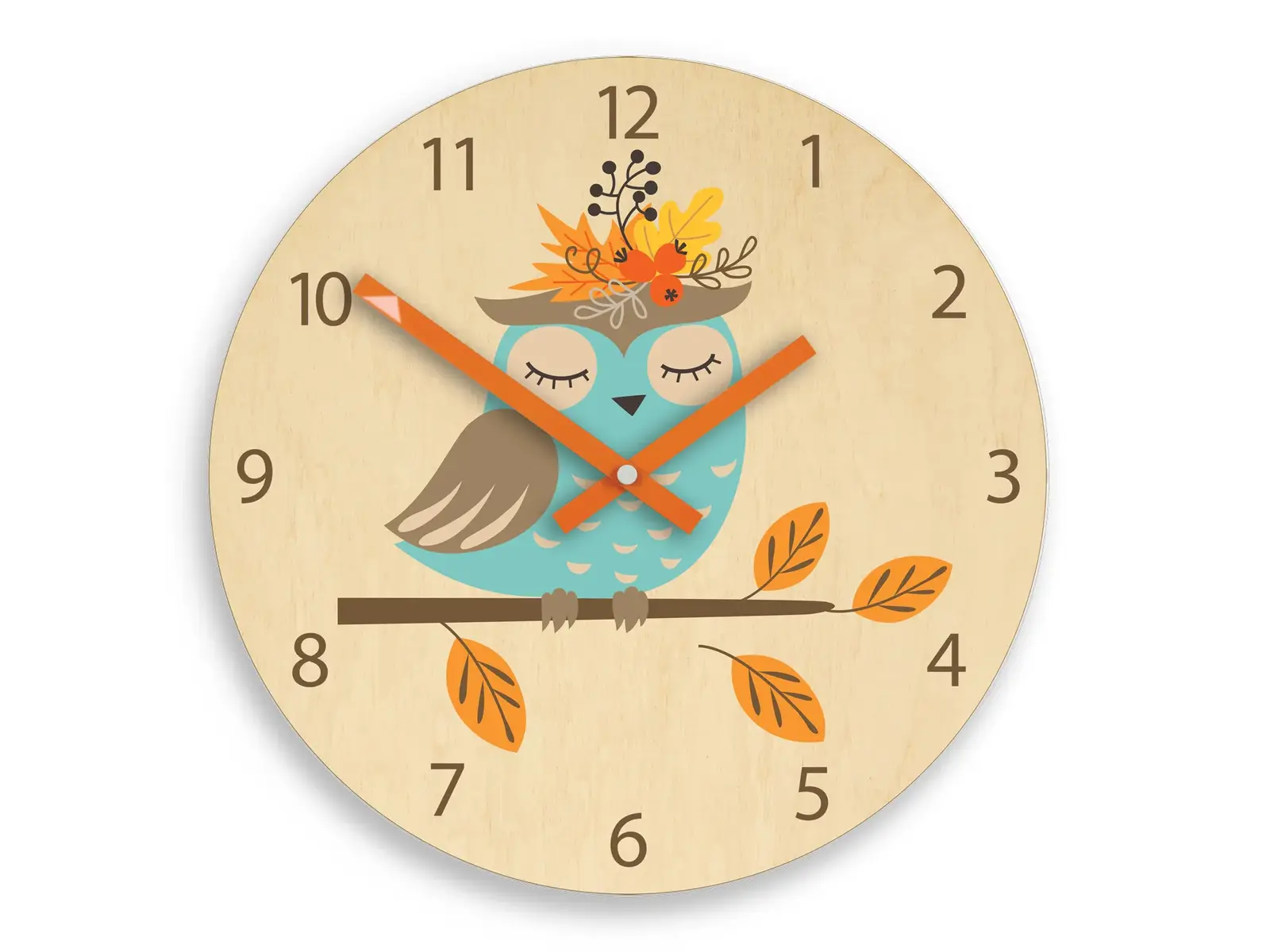 Dětské nástěnné hodiny Ami Sova 30 cm vícebarevné