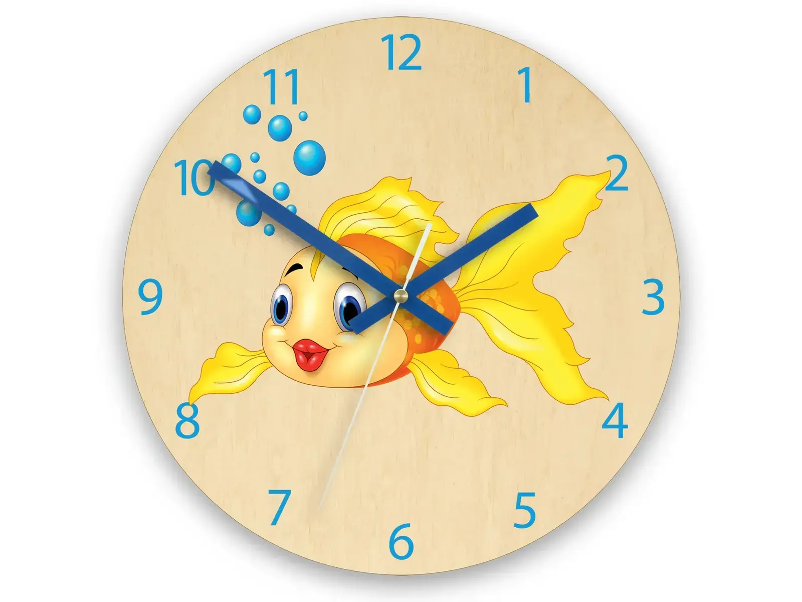 Dětské nástěnné hodiny Ami Zlatá rybka 30 cm vícebarevné