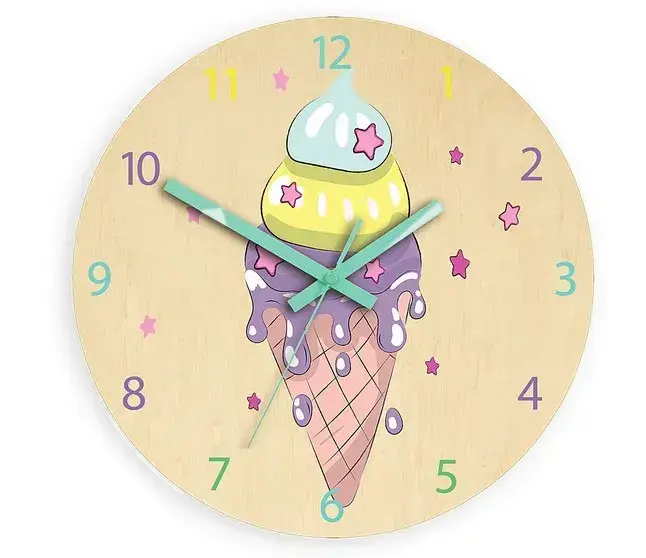 Dětské nástěnné hodiny Ami Zmrzlina 30 cm vícebarevné