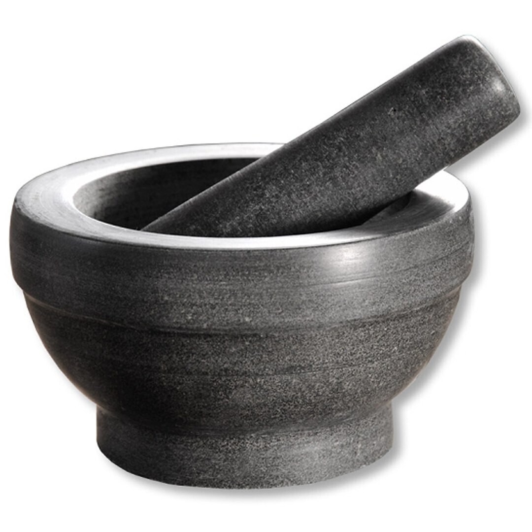 Hmoždíř s paličkou LILY 16 cm granitový